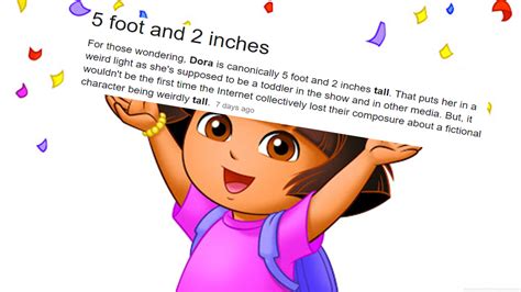 dora the explorer height